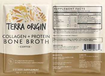 Terra Origin Collagen + Protein Bone Broth Coffee - supplement
