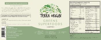 Terra Origin Greens Superfoods Coffee - supplement