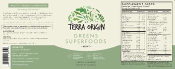 Terra Origin Greens Superfoods Mint - supplement