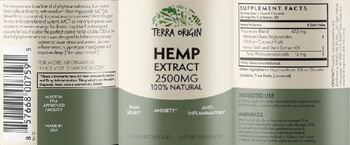 Terra Origin Hemp Extract 2500 mg - supplement