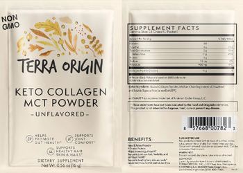 Terra Origin Keto Collagen MCT Powder Unflavored - supplement