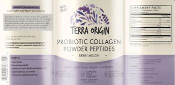 Terra Origin Probiotic Collagen Powder Peptides Berry Melon - supplement