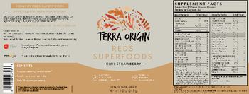Terra Origin Reds Superfoods Kiwi Strawberry - supplement