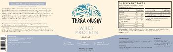 Terra Origin Whey Protein Vanilla - supplement