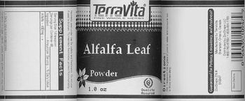 Terravita Alfalfa Leaf Powder - 