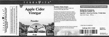 Terravita Apple Cider Vinegar Powder - supplement