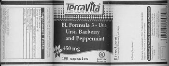 Terravita BL Formula 3 - Uva Ursi, Barberry and Peppermint 450 mg - supplement