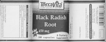 Terravita Black Radish Root 450 mg - supplement