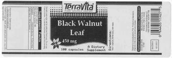 Terravita Black Walnut Leaf 450 mg - supplement