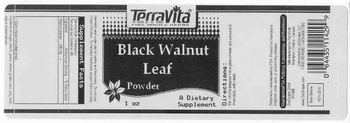 Terravita Black Walnut Leaf Powder - supplement