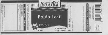 Terravita Boldo Leaf Powder - supplement