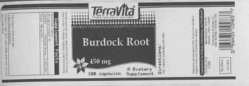 Terravita Burdock Root 450 mg - supplement