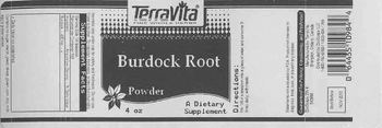 Terravita Burdock Root Powder - supplement