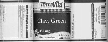 Terravita Clay, Green 450 mg - supplement