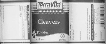 Terravita Cleavers Powder - supplement