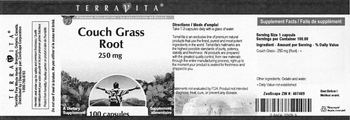 Terravita Couch Grass Root 250 mg - supplement