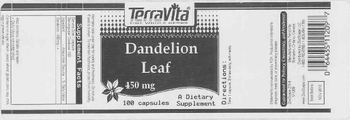 Terravita Dandelion Leaf 450 mg - supplement