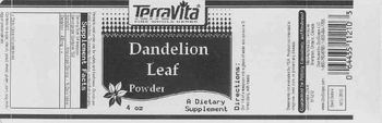 Terravita Dandelion Leaf Powder - supplement