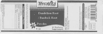 Terravita Dandelion Root/Burdock Root Powder - supplement