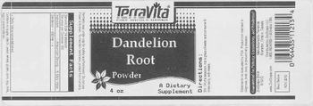 Terravita Dandelion Root Powder - supplement