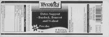 Terravita Detox Support - Burdock, Boneset And Walnut Powder - supplement