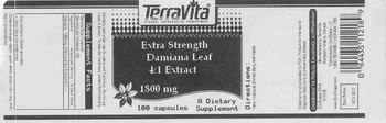 Terravita Extra Strength Damiana Leaf 4:1 Extract 1800 mg - supplement