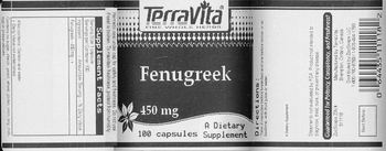 Terravita Fenugreek 450 mg - supplement