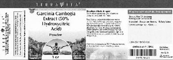 Terravita Garcinia Cambogia Extract (50% Hydroxycitric Acid) Powder - supplement