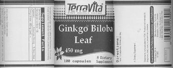 Terravita Ginkgo Biloba Leaf 450 mg - supplement