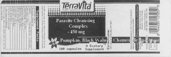 Terravita Parasite Cleansing Complex 450 mg Pumpkin, Black Walnut, Chamomile And More - supplement