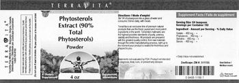Terravita Phytosterols Extract (90% Total Phytosterols) Powder - supplement