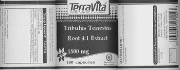 Terravita Tribulus Terrestris Root 4:1 Extract 1800 mg - 