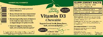 Terry Naturally Vitamin D3 Chewable Mixed Berry 5,000 IU - supplement