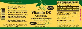 Terry Naturals Vitamin D3 Chewable Mixed Berry 5,000 IU - supplement