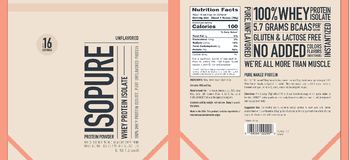 The Isopure Company Isopure Whey Protein Isolate Unflavored - 