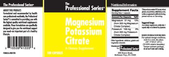 The Professional Series Magnesium Potassium Citrate - supplement