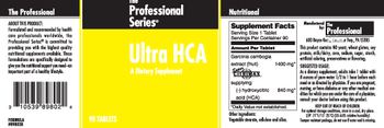 The Professional Series Ultra HCA - supplement