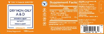The Vitamin Shoppe A & D - supplement