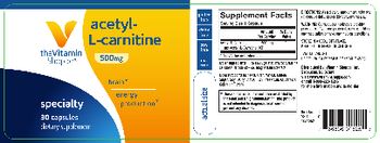 The Vitamin Shoppe Acetyl-L-Carnitine 500 mg - supplement