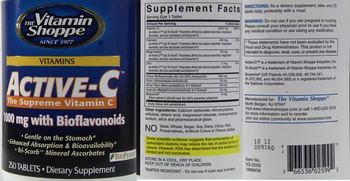 The Vitamin Shoppe Active-C 1000 mg with Bioflavonoids - supplement
