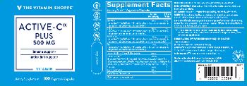 The Vitamin Shoppe Active-C Plus 500 mg - supplement