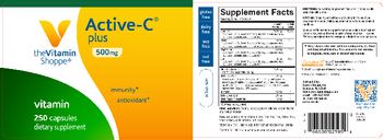 The Vitamin Shoppe Active-C Plus 500 mg - supplement