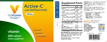 The Vitamin Shoppe Active-C with Bioflavonoids 1000 mg - supplement