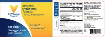 The Vitamin Shoppe Advanced Cholesterol Formula - supplement