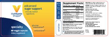 The Vitamin Shoppe Advanced Sugar Support - supplement
