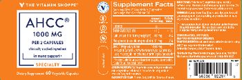 The Vitamin Shoppe AHCC 1000 mg - supplement