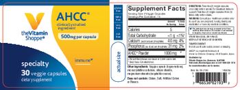 The Vitamin Shoppe AHCC 500 mg - supplement