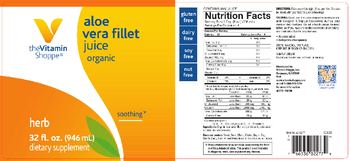 The Vitamin Shoppe Aloe Vera Fillet Juice - supplement