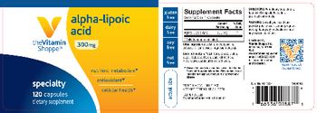 The Vitamin Shoppe Alpha Lipoic Acid 300 mg - supplement