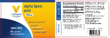 The Vitamin Shoppe Alpha Lipoic Acid 300 mg - supplement